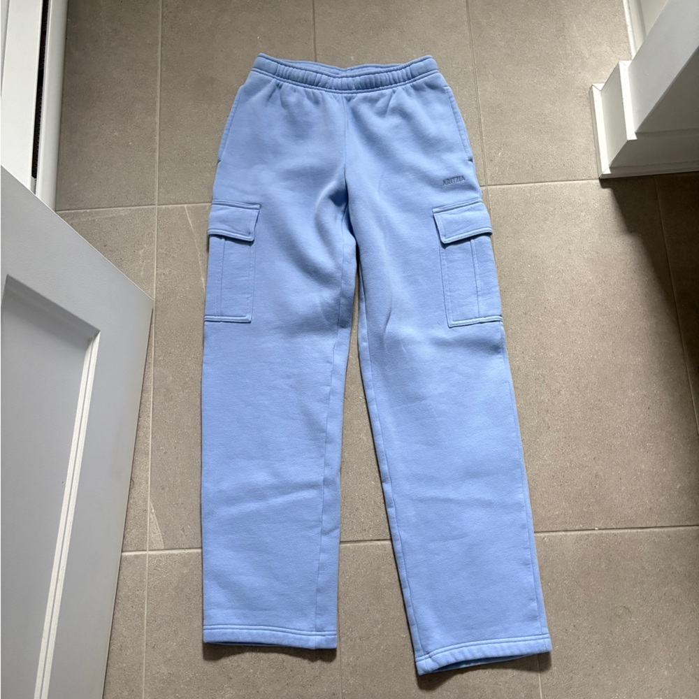 Aritzia dayflower blue tall sweatpants
